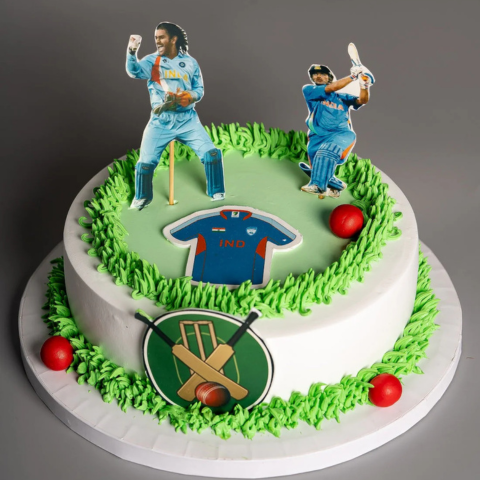 Cricket Cake (Dhoni Version)