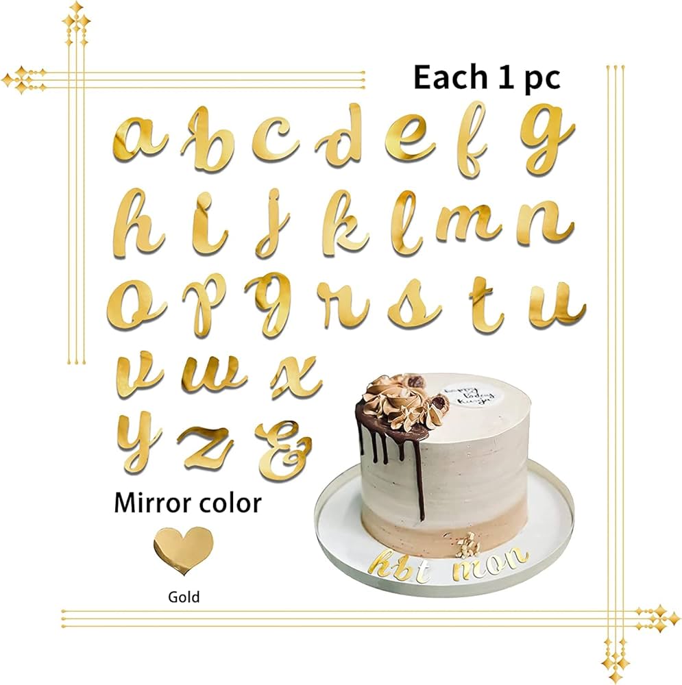Alphabet Cakes