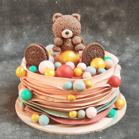 Oreo Teddy Birthday Cake