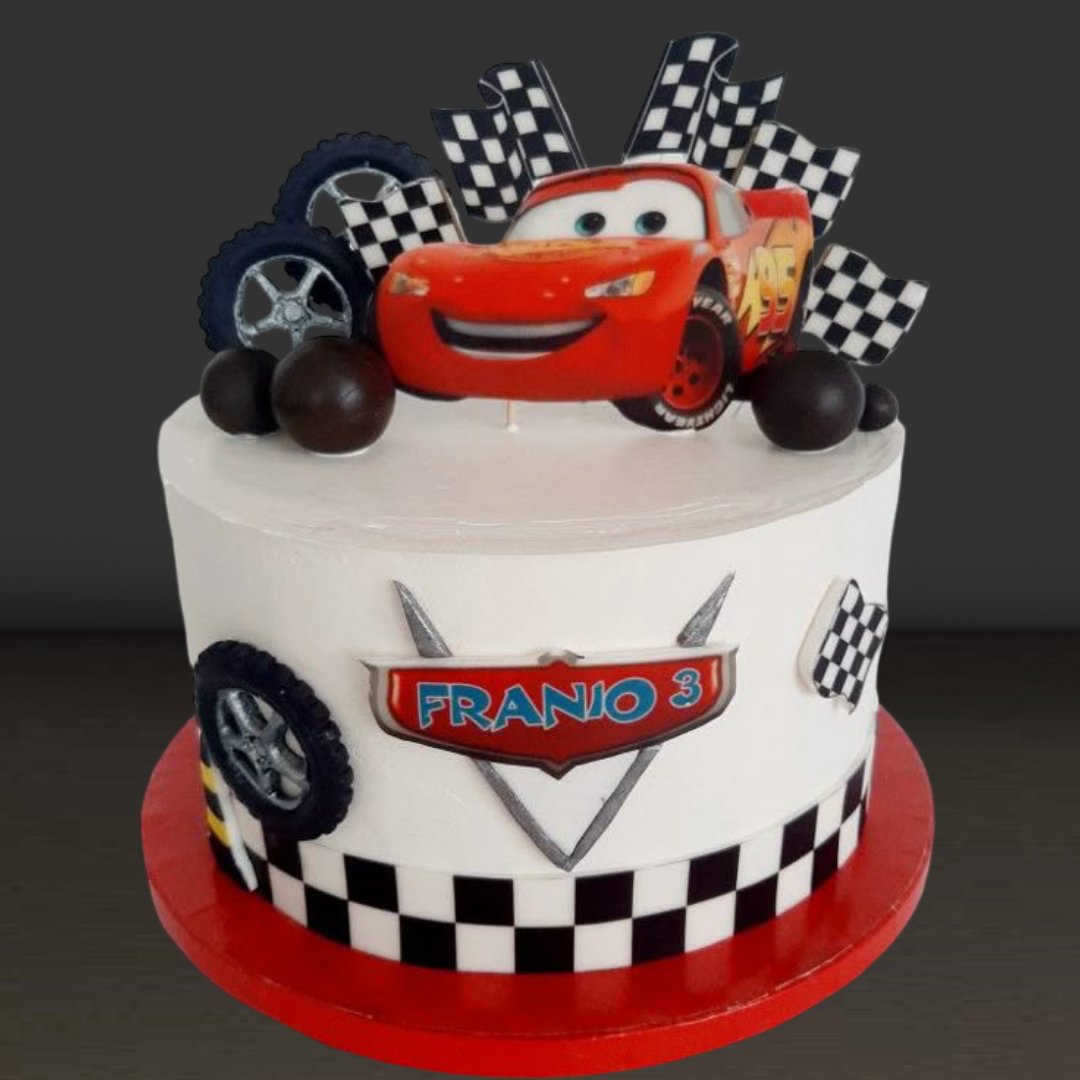 A-Little Car Theme Cake