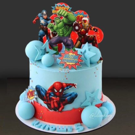Avengars Hulk Theme cake