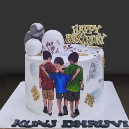 Best Friends For Life Theme Cake