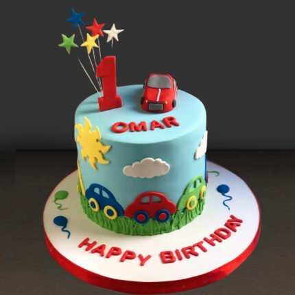 Car Lover Birthday Theme Cake