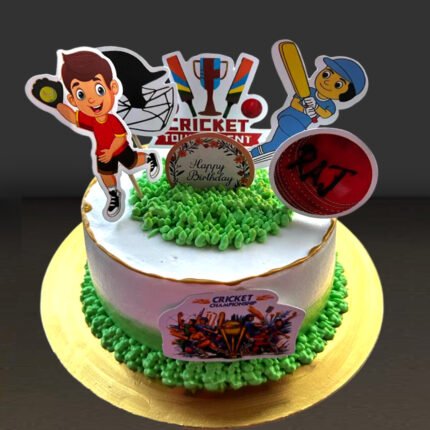 Cricket Theme Printable Stickers cake