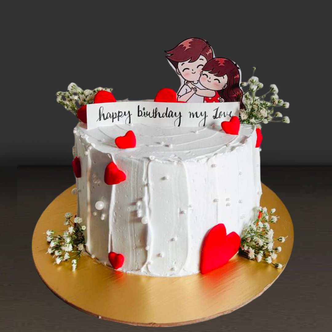Cute Couple Cake