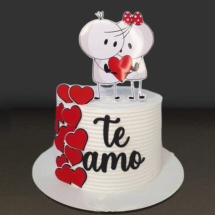 Love-Themed Cake