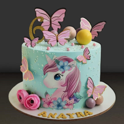 Unicorn Butterfly Cake